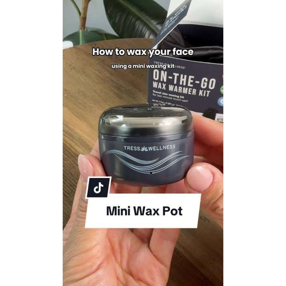 Tress Wellness On-The-Go Wax Warmer Kit Mini Travel Size Wax Pot Facial Waxing